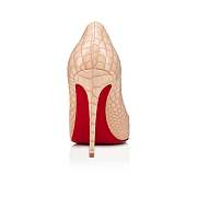 Christian Louboutin Kate 100 Beige Crocodile Leather Pumps - 1230014F608 - 3