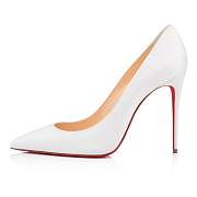 Christian Louboutin Kate 100 White Nappa Pumps - 3190048W222 - 5