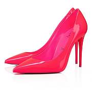 Christian Louboutin Kate 100 Pink Patent Pumps - 1231101P788 - 2