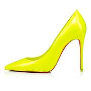 Christian Louboutin Kate 100 Yellow Patent Pumps - 1231101Y324 - 4