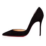 Christian Louboutin Iriza 100 Black Suede Pumps - 3130523BK01 - 4