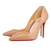 Christian Louboutin Iriza 100 Nude Nappa Pumps - 3160708PK1A - 4