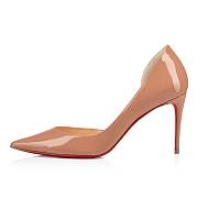 Christian Louboutin Iriza 85 Nude Patent Pumps - 3210565PK1A - 2