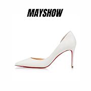 Christian Louboutin Iriza 85 White Nappa Pumps - 1210648W222 - 1