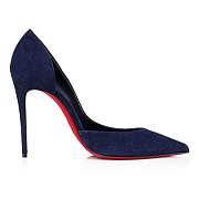 Christian Louboutin Iriza 100 Blue Suede Pumps - 12105164010 - 4