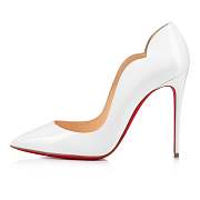 	 Christian Louboutin Hot Chick 100 White Patent Pumps - 1190911W222 - 5