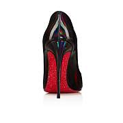 Christian Louboutin Suola Hot Chick 100 Black Patent and Strass Pumps - 1231042J686 - 2