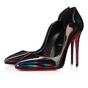 Christian Louboutin Suola Hot Chick 100 Black Patent and Strass Pumps - 1231042J686 - 4