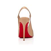 Christian Louboutin Hot Chick Sling 100 Nude 1 Nappa Pumps - 3220465N247 - 3