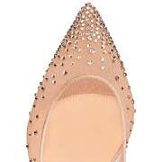 Christian Louboutin Follies Strass 70 Beige Fishnet and Strass Pumps - 3180581F065 - 5