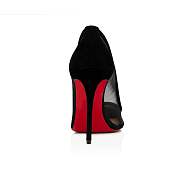 	 Christian Louboutin Galativi 100 Black Suede and Fishnet Pumps - 1200557CM47 - 3