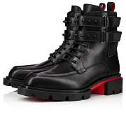 Christian Louboutin Our Fight Black Leather Boots - 1230294BK01 - 4