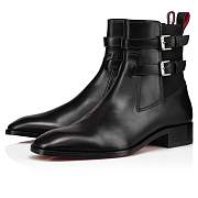 Christian Louboutin Sahni Horse Black Leather Boots - 1230316BK01 - 5