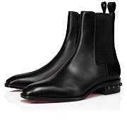 Christian Louboutin So Samson Black Leather Boots - 3220741BK01 - 4