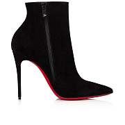 Christian Louboutin So Kate Booty 100 Black Suede Ankle Boots -  1190007BK01 - 5