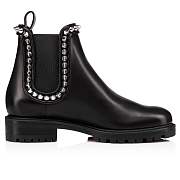 Christian Louboutin Capahutta Black Leather Ankle Boots - 3200671BK65 - 3