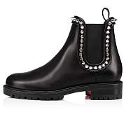 Christian Louboutin Capahutta Black Leather Ankle Boots - 3200671BK65 - 4