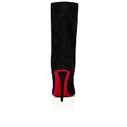 Christian Louboutin Astrilarge Booty 100 Black Suede Boots - 3220898BK01 - 2