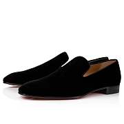  Christian Louboutin Dandelion Black Velvet Loafers - 3171185BK01 - 4