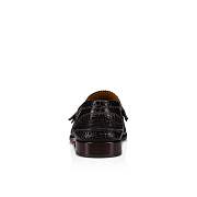 Christian Louboutin No Penny Brown Crocodile Embossed Leather Mini Crock Loafers - 1230256C243 - 2