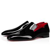 Christian Louboutin Dandy Chick Black Patent Loafers - 3220212J323 - 4