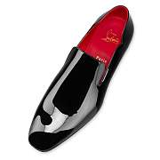 Christian Louboutin Dandy Chick Black Patent Loafers - 3220212J323 - 5