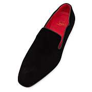 	 Christian Louboutin Dandy Chick Black Velvet Loafers - 3221009J323 - 3