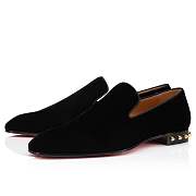 	 Christian Louboutin Marquees Black Velvet Loafers - 3211023J790 - 4