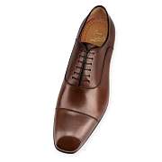 Christian Louboutin Greggo Brown Patinated Leather Lace-ups Shoes - 3170557BWI3 - 3