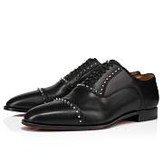 Christian Louboutin Cloocloo Black Leather Lace-ups - 1230879BK65 - 4