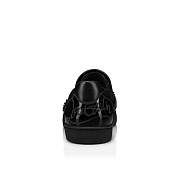 Christian Louboutin Fun Sailor Boat Spikes Black Leather Sneakers - 3220865B026 - 2