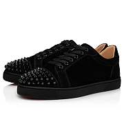 Christian Louboutin Vieira Spikes Black Suede and Spikes Sneakers - 3191433B049 - 5