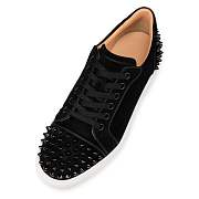 Christian Louboutin Vieira 2 Black Suede and Spikes Low-top Sneakers - 1210494CM53 - 4