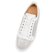 Christian Louboutin Louis Junior Strass Silver Suede and Srass Low-top Sneakers - 3190718W224 - 5