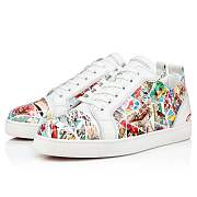 Christian Louboutin Fun Louis Junior Multicolor Patent Comics Print Low-top Sneakers - 3220485J322 - 5