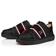 Christian Louboutin Adolescenza Black Recycled Polyester and Bio-based Sneakers - 1230193BK01 - 3