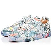 Christian Louboutin Louis Junior Multicolor Leather Shoes It Up Print Low-top Sneakers - 1230694M024 - 4