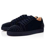 Christian Louboutin Seavaste 2 Blue Marine Suede Sneakers - 3190797U829 - 2