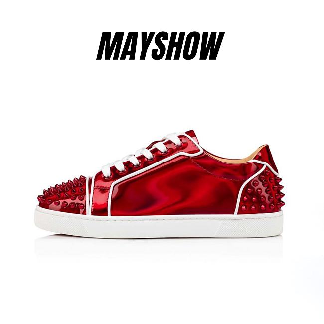 Christian Louboutin Seavaste 2 Red Patent Sneakers - 3220500R331 - 1