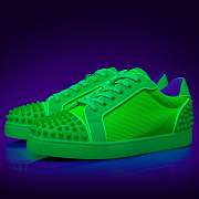 Christian Louboutin Seavaste 2 Fluo Green Leather Low-top Sneakers - 1230639E576 - 4