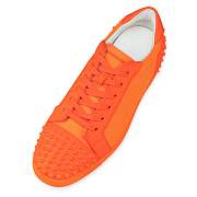 Christian Louboutin Seavaste 2 Fluo Orange Leather and Spikes Low-top Sneakers - 1230639O287 - 3