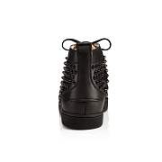 Christian Louboutin Louis Spikes Black Leather and Spikes Sneakers - 1101083B049 - 2