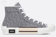 Dior B23 High Top Ruthenium Metallic Thread Dior Oblique Jacquard - 3SH126ZTU_H868 - 4