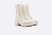 D-Leader Ankle Boot White Quilted Cannage Calfskin - KDI733CQC_S03W - 5