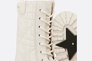 D-Leader Ankle Boot White Quilted Cannage Calfskin - KDI733CQC_S03W - 4