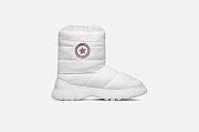 Dior Frost Ankle Boot White Quilted Nylon and Shearling - KDI813NFF_S10W - 3