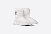 Dior Frost Ankle Boot White Quilted Nylon and Shearling - KDI813NFF_S10W - 4