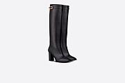 Dior Empreinte Heeled Boot Black Calfskin - KCI842VEA_S900 - 5