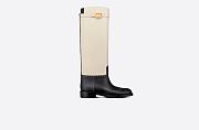 Dior Empreinte Boot Black and White Perforated Calfskin - KCI829VEA_S11X - 2