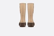 Diorunion Rain Boot Beige and Brown Two-Tone Rubber with Dior Union Motif - KCI882RUB_S21M - 6